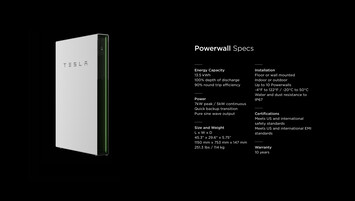 技术细节 Powerwall（图片：特斯拉）