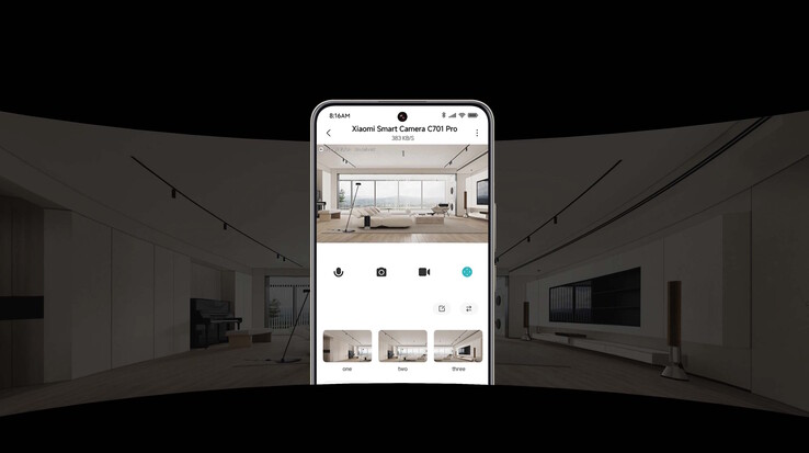 小米 C701 Pro 可以覆盖更大的空间,因为它的两个传感器具有平移和倾斜功能