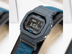 卡西欧 G-Shock GWBX5600CBG-2 的表壳和表带特写。