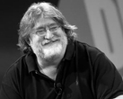 Valve 总裁兼联合创始人 Gabe Newell 的黑白肖像