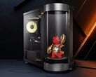 微星最新推出的塔式游戏机正面配有全息显示屏。