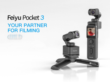飞宇 Pocket 3 有一个可拆卸的摄像头，可通过磁力吸附在金属表面上。