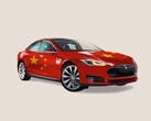 特斯拉 Model S。在与美国的关税战中，特斯拉中国停止了 Model S 和 Model X 的订单（图片来源：Getty/The Atlantic）