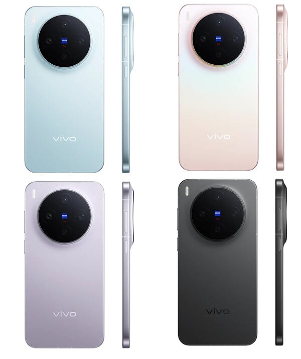 vivo X300 的四种传言中的全球首发颜色。(图片来源:vivo)