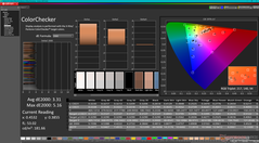 校准前的 ColorChecker
