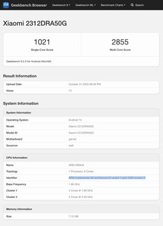 (图片来源：Geekbench）