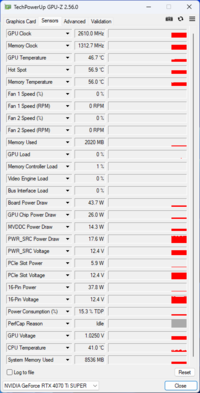 GPU-Z：华硕 TUF GamingGeForce RTX 4070 Ti Super