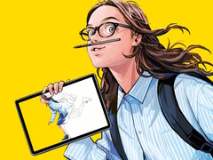 Wacom MovinkPad 是一款配备 Wacom Pro Pen 3 的便携式Android 手写板,旨在为随身携带的艺术家提供绘画便利。(图片来源:Wacom)