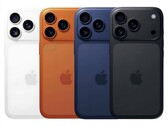 Apple iPhone 17 Pro 已泄露的颜色选择：白色、橙色、海军蓝和黑色（图片来源：非官方艺术品）