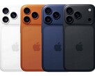 Apple iPhone 17 Pro 已泄露的颜色选择：白色、橙色、海军蓝和黑色（图片来源：非官方艺术品）