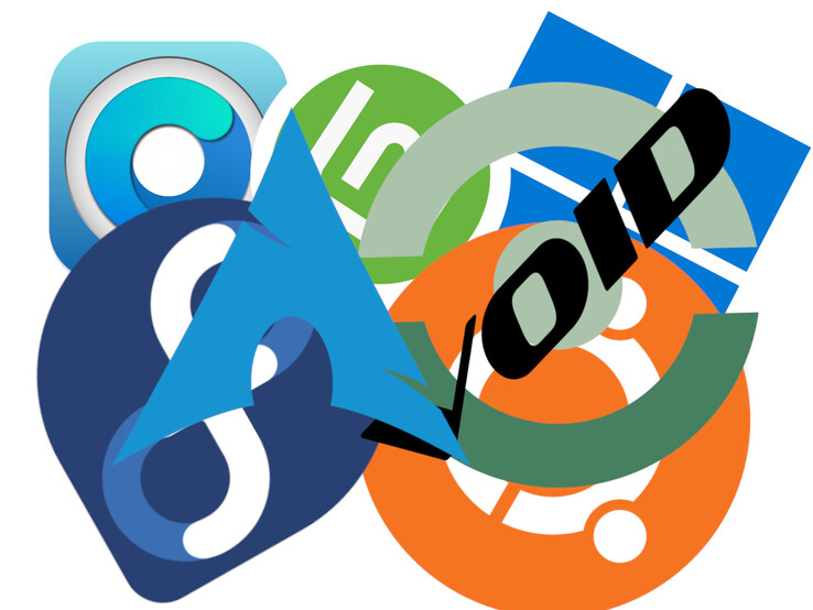 Linux 发行版有很多，但它们之间的整体体验基本相同。(图片来源：操作系统徽标 - Canonical、微软等，有修改）。