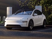 超级充电站中的新款特斯拉 Model Y。(图片来源：特斯拉）