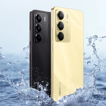 C75 有黑色风暴和Lightning 金色可选（图片来源：Realme）
