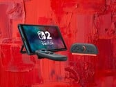 图中展示的 Switch 2 主机和 Joy-Con 2 控制器