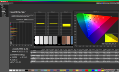 校准前的色彩校验器 (P3)