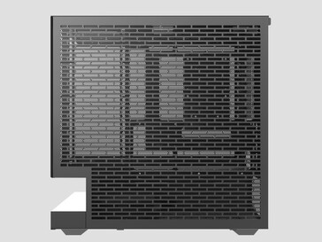Floatron F1 mATX 机箱侧视图。(图片来源：darkFlash）