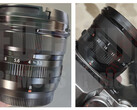 富士龙XF8mm f/3.5 R WR镜头的泄露图片显示了紧凑的尺寸和手动光圈环。(图片来源：富士传闻)