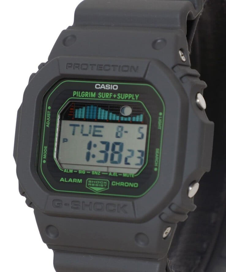 卡西欧 G-Shock x Pilgrim Surf+Supply GLX-5600 腕表。(图片来源：Beams）