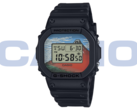 卡西欧 G-Shock DW-5600KHG24-1JR（如图）采用江户时代北斋作品中的浮世绘风格版画。(图片来源：Casio - 编辑）