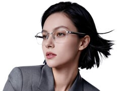 这款智能眼镜的重量仅为 26.5 克。图：展示可穿戴设备框架选项之一的宣传图片。
