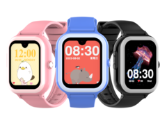 Rogbid K1 智能手表有三种颜色--粉色、蓝色和黑色（如图）。(图片来源：Rogbid）