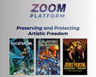 Zoom Platform 横幅上的 Duke Nukem 游戏（图片来源：Zoom Platform，有编辑）