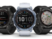 Fenix 7系列在其最新的稳定更新中获得了一些新的健身功能。(图片来源：Garmin)