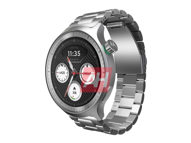 传闻中的 Moto 360 2025 智能手表的非官方效果图。(图片来源：Android Headlines）