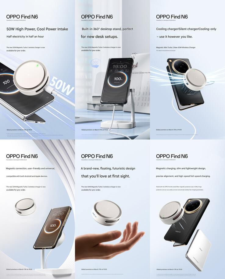 第二代 50 瓦 Oppo 磁性无线充电器和散热器的核心亮点(机译)