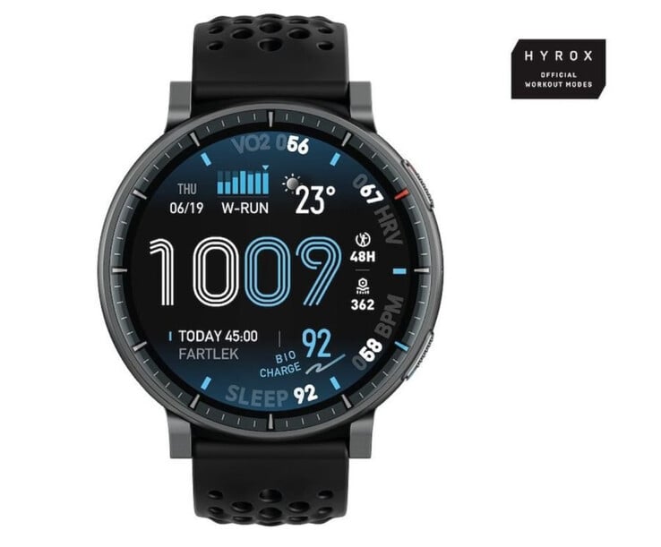 Amazfit Active Max 将支持 Hyrox 官方健身模式。(图片来源：via Roland Quandt）