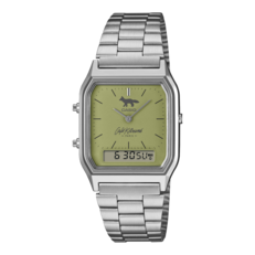 卡西欧 AQ-230ECK-3A，配有抹茶绿表盘。