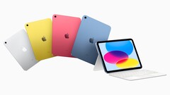 新款iPad有四种颜色和两种存储配置。(图片来源:Apple)