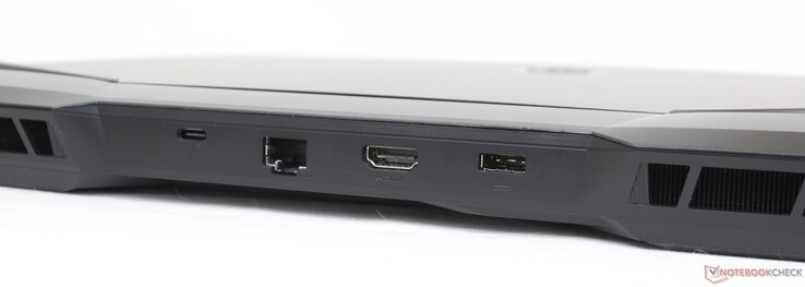 后部。雷电4 + DisplayPort，RJ45-LAN，HDMI 2.0，AC适配器