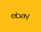 黄色背景中的 eBay 徽标