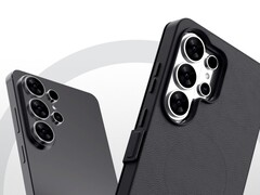 Galaxy S26 Ultra（左）和书本式外壳（右）的非官方效果图。(图片来源：Tarun Vats on X，经编辑）