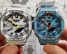 图为卡西欧 G-Shock GA-2100MNG-2A（右）和 GA-2100MNG-7A（左）。 
