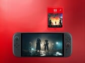 最终幻想 7 重生》在 Switch 2 游戏密钥卡和游戏机上展示（图片来源：Square Enix、任天堂美国公司）
