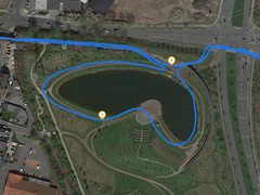 Apple iPad Pro 12.9 (2018) – Cycling around a lake