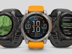 Garmin 的 Fenix 8(如图)和相关智能手表已收到 17.27 测试版。(图片来源:Garmin)