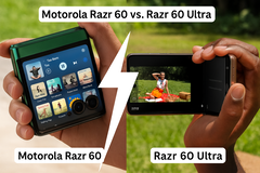 摩托罗拉 Razr 60 和 Razr 60 Ultra 外观相似，但有许多潜在买家应该注意的不同之处。(图片来源：AI 生成）