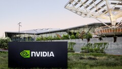 Nvidia 向中国出口 H20 芯片需要许可证。图片中：英伟达总部（图片来源：英伟达）