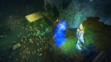 一张展示 Victor Vran 中攻击场景的图片。
