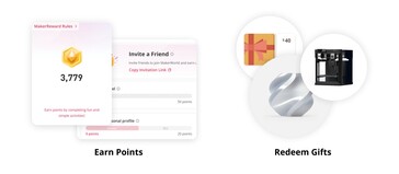 MakerRewards 系统将激励社区参与（图片来源：Bambu Lab）