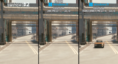 运行《赛博朋克 2077》的模型并排对比（图片来源：Digital Foundry YT）