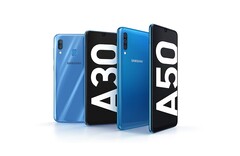Galaxy A30 和Galaxy A50 是三星中端系列整合后发布的首批机型。(图片来源:三星)