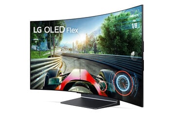 LG OLED柔性电视LX3侧视图