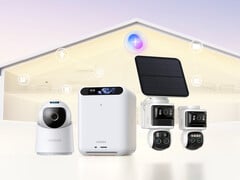 Ugreen AIoT 产品现已开放预订。图为包含智能摄像头和 HA100 AI 集线器的全系列产品。