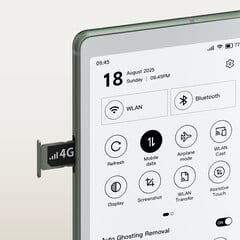 Viwoods AiPaper 阅读器可选配 4G 无线连接。(图片来源：Viwoods）