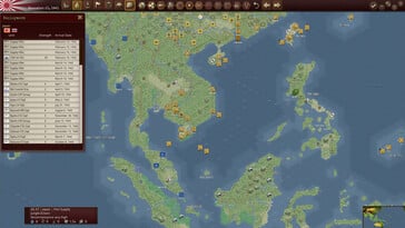图为:《Warplan Pacific》的游戏截图。