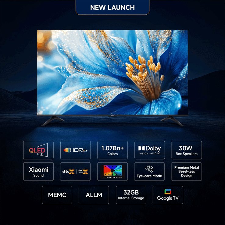 小米 X Pro QLED 电视 2025 版 43 英寸机型主要功能（图片来源：小米）
